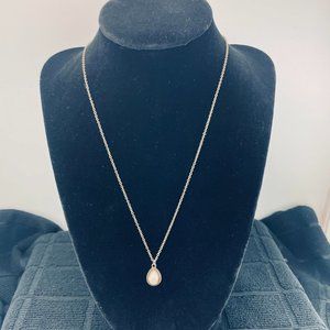 Fashion Jewelry Necklace with Tear Drop Pendant